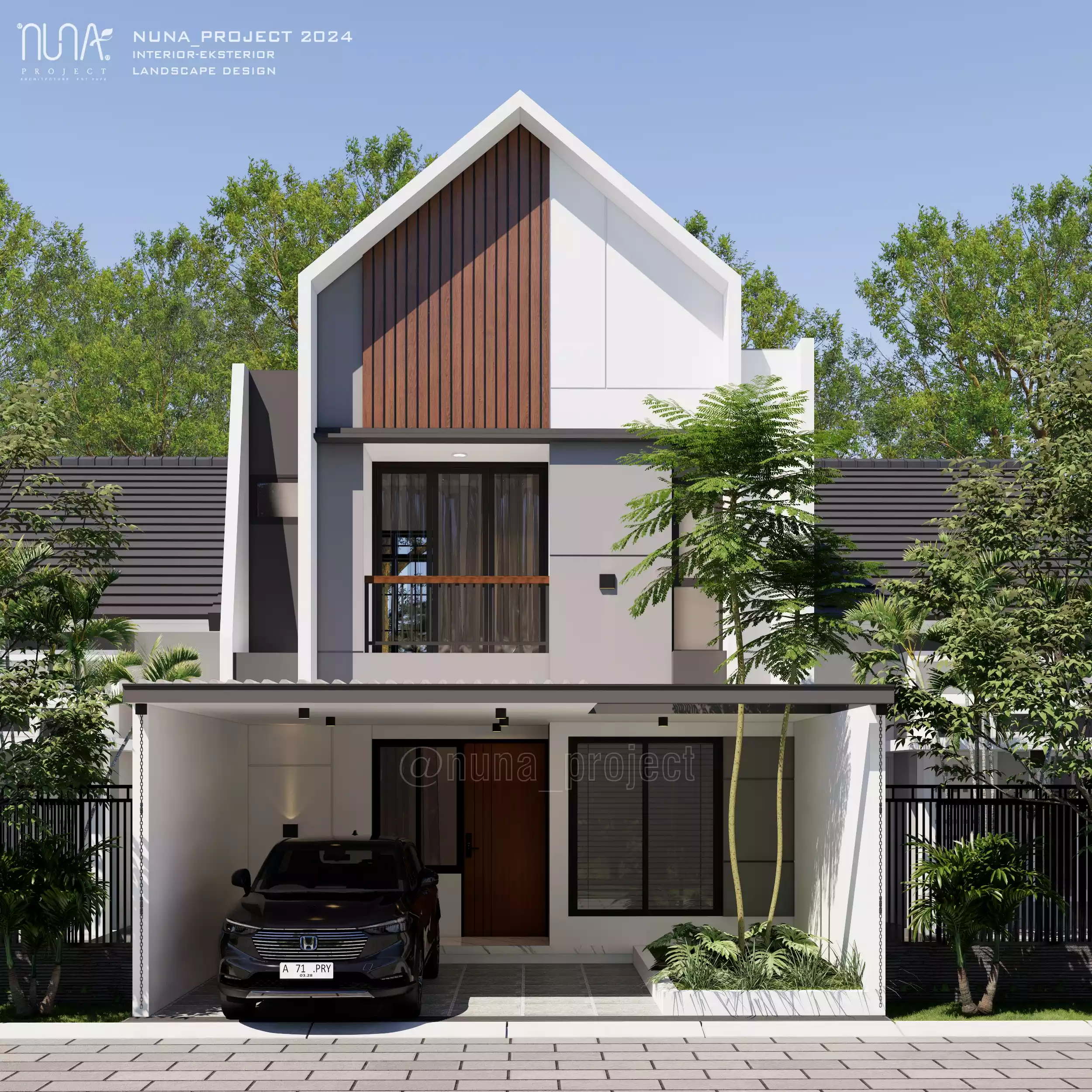 Desain Rumah 2 Lantai tipe 64